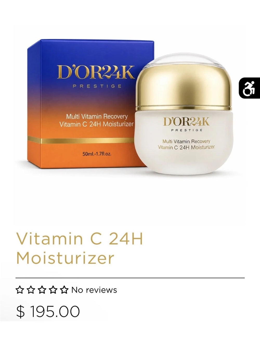 D'Or Skincare Vitamin C 24H Moisturizer - sealed/brand new
